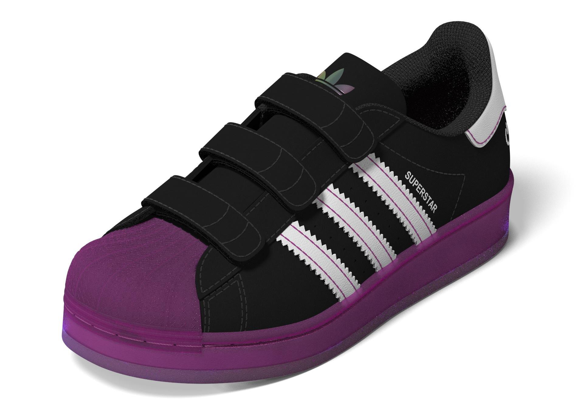 Unisex Kids Superstar LED Lights Comfort Closure Shoes, Black, , large image number 14