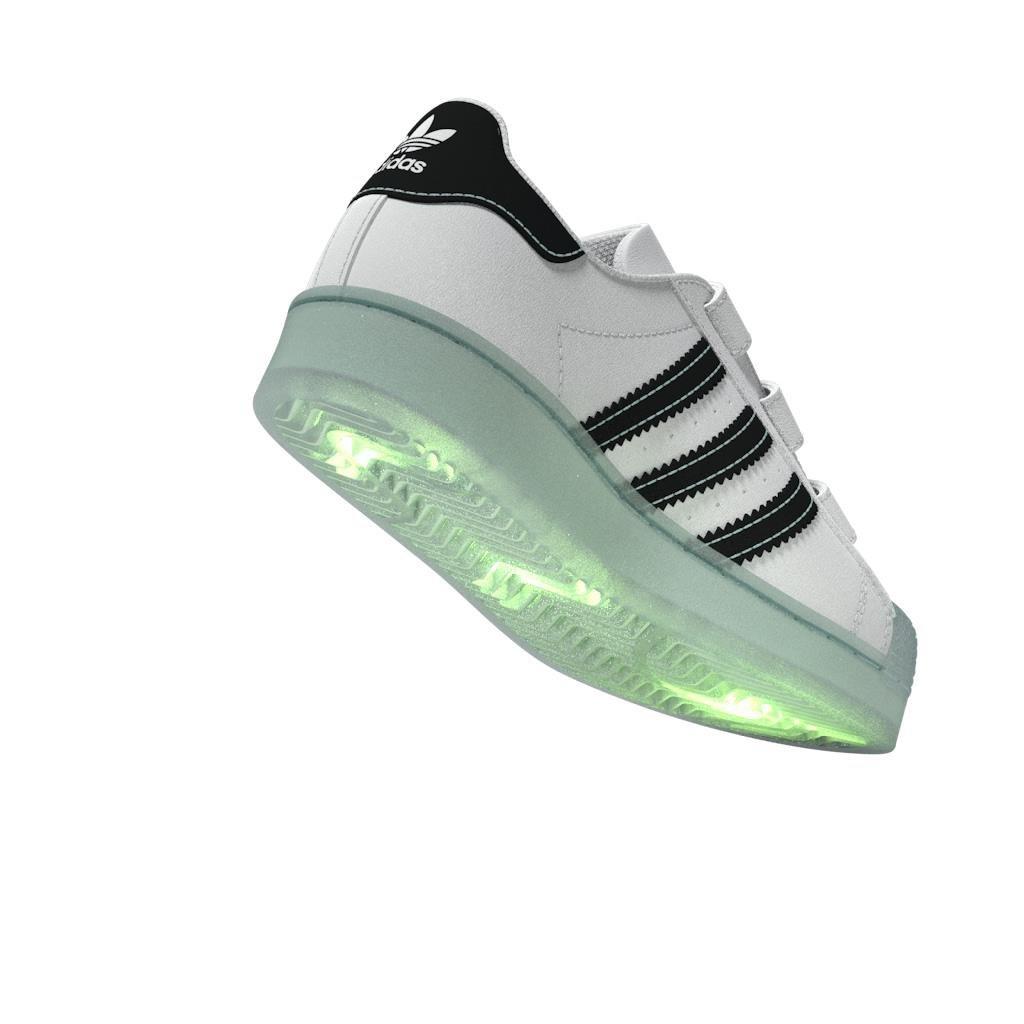 Unisex Kids Superstar LED Lights Comfort Closure Shoes, White, , large image number 8