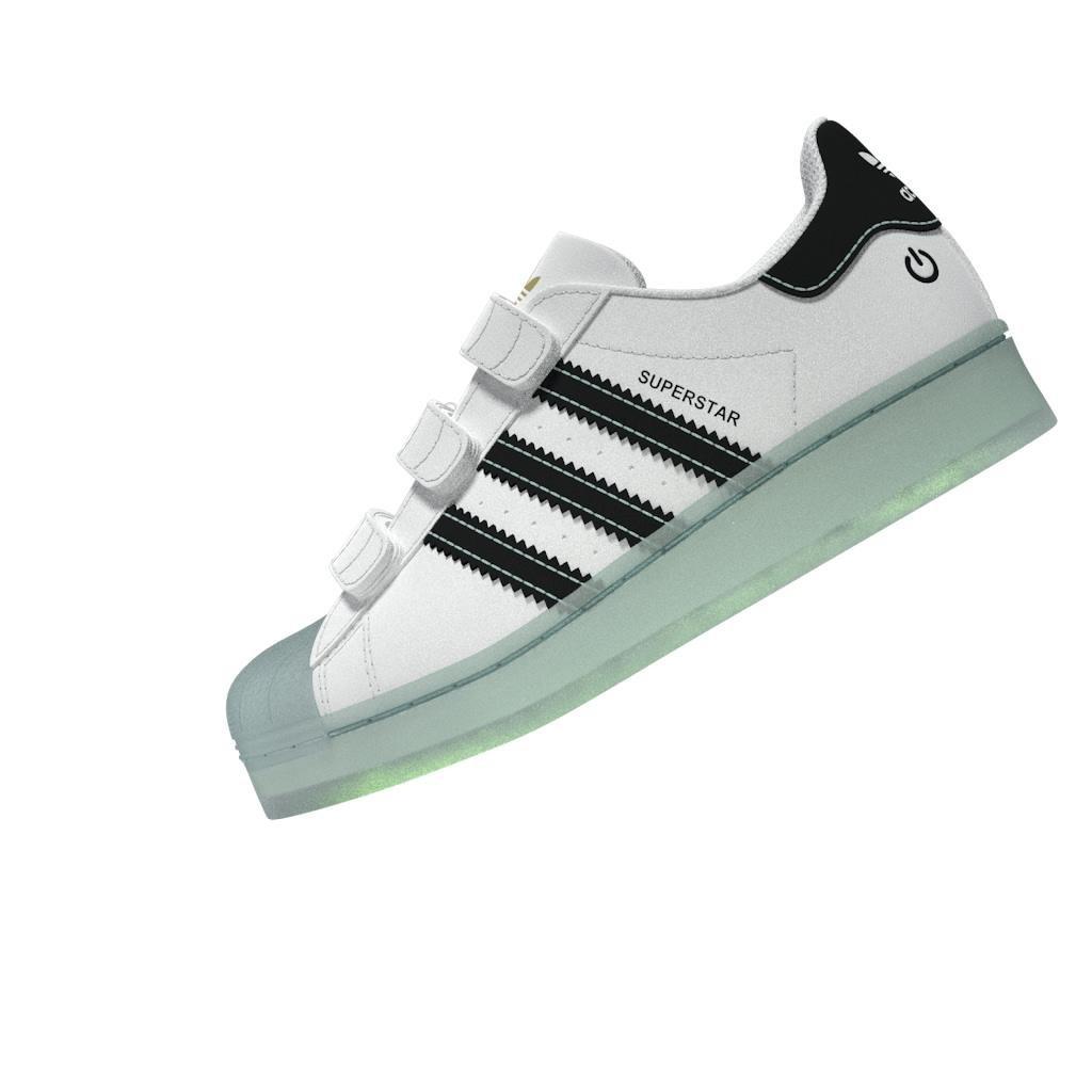 Unisex Kids Superstar LED Lights Comfort Closure Shoes, White, , large image number 9
