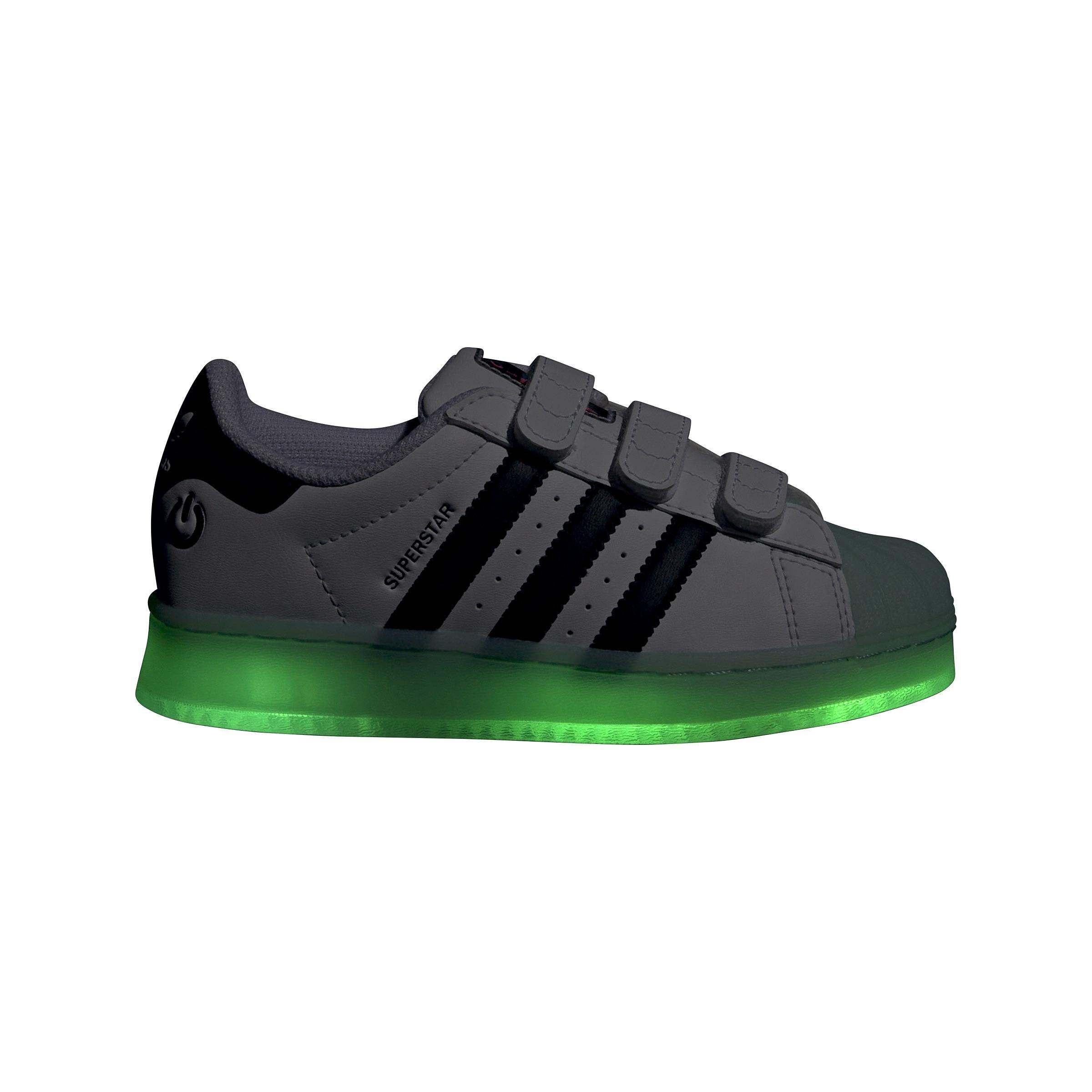 Unisex Kids Superstar LED Lights Comfort Closure Shoes, White, , large image number 11