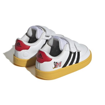 Unisex Kids Adidas Breaknet X Disney Shoes, White, A701_ONE, large image number 1