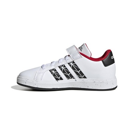 Unisex Kids Adidas Grand Court X Marvel Shoes, White, A701_ONE, large image number 12