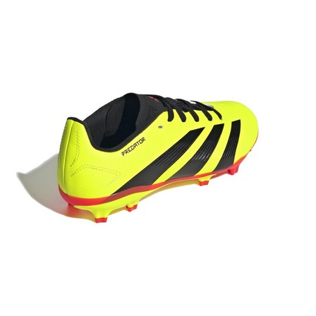 Kids Unisex Predator League Firm Ground Football Boots, Yellow, A701_ONE, large image number 2