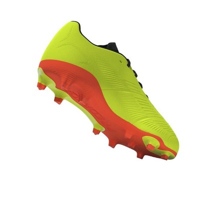 Kids Unisex Predator League Firm Ground Football Boots, Yellow, A701_ONE, large image number 7