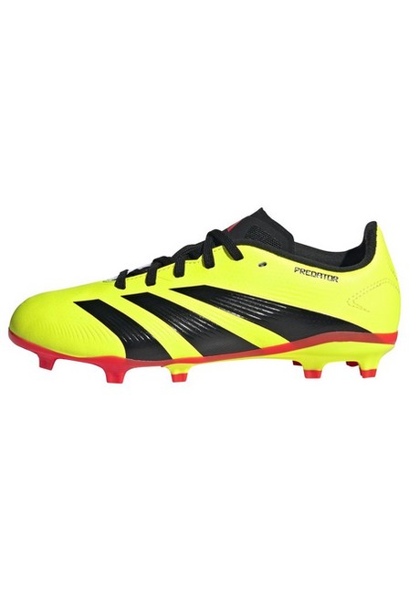 Kids Unisex Predator League Firm Ground Football Boots, Yellow, A701_ONE, large image number 12