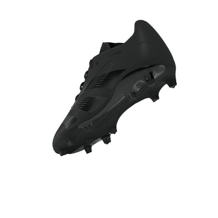 Unisex Kids Predator League Firm Ground Football Boots, Black, A701_ONE, large image number 12