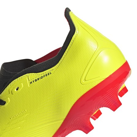 Unisex Predator League Firm Ground Football Boots, Yellow, A701_ONE, large image number 5
