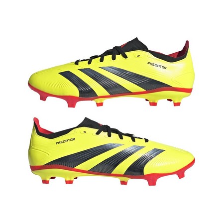 Unisex Predator League Firm Ground Football Boots, Yellow, A701_ONE, large image number 10