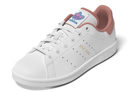Kids Unisex Stan Smith Shoes, White, A701_ONE, large image number 12