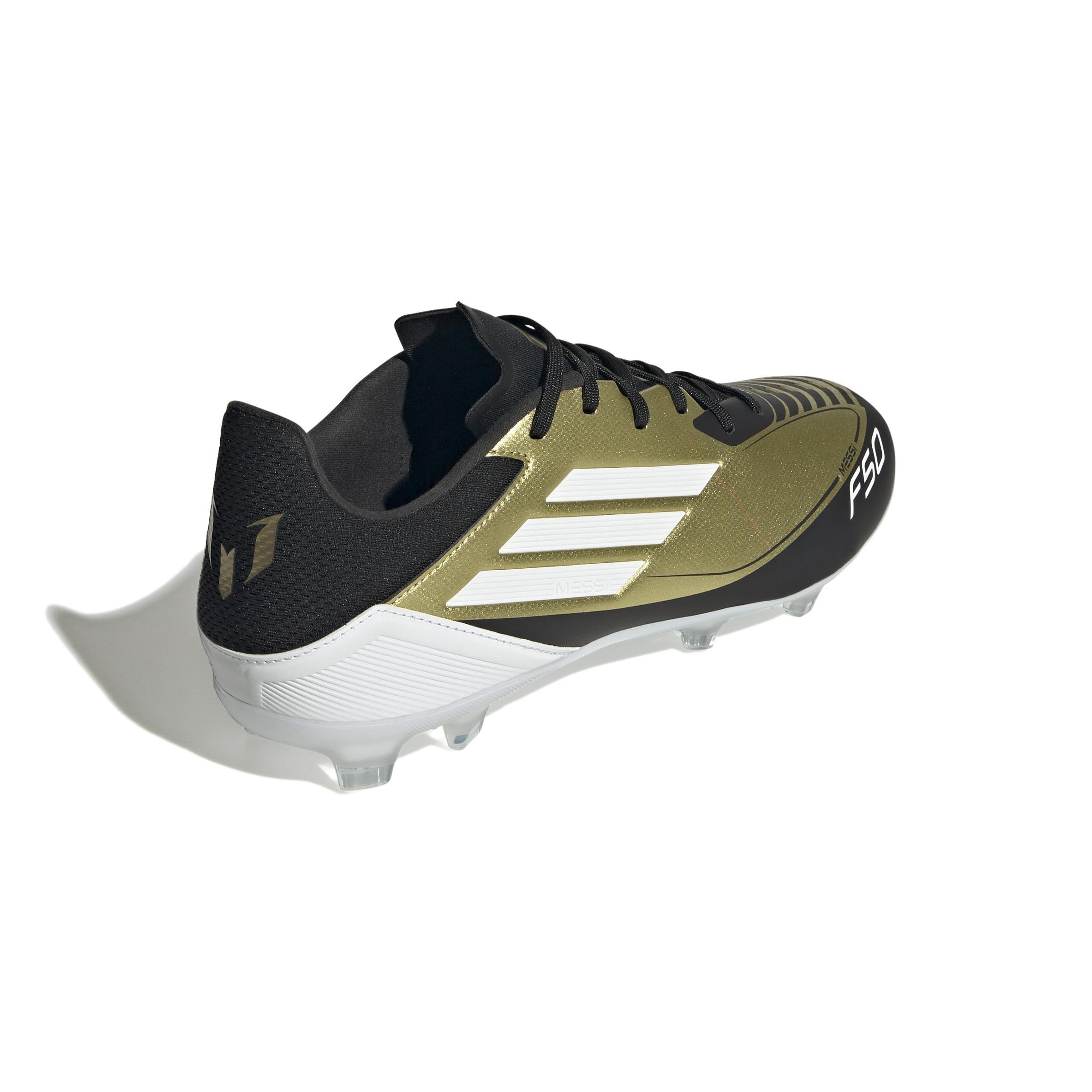 Unisex Messi F50 League Firm/Multi-Ground Boots, Gold, A701_ONE, large image number 2