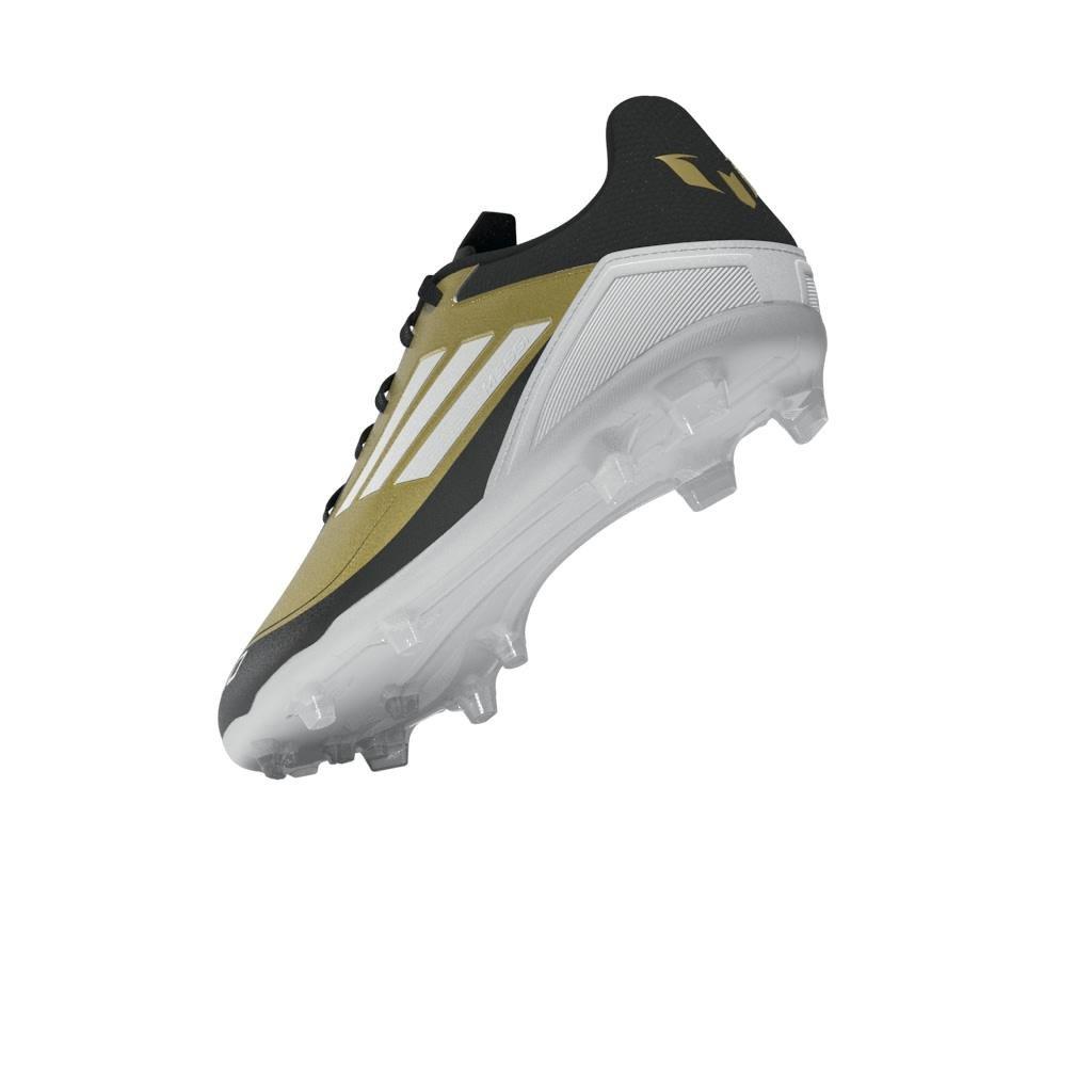 Unisex Messi F50 League Firm/Multi-Ground Boots, Gold, A701_ONE, large image number 5