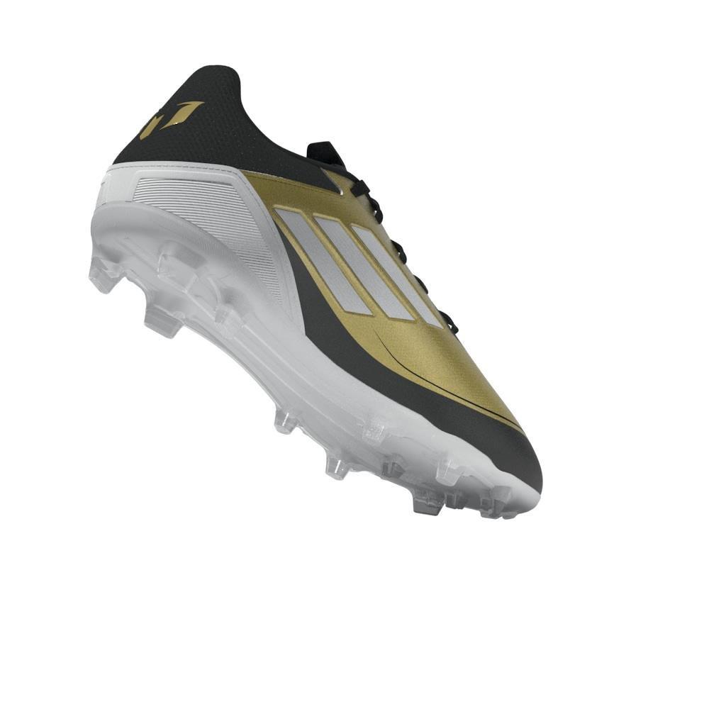 Unisex Messi F50 League Firm/Multi-Ground Boots, Gold, A701_ONE, large image number 8