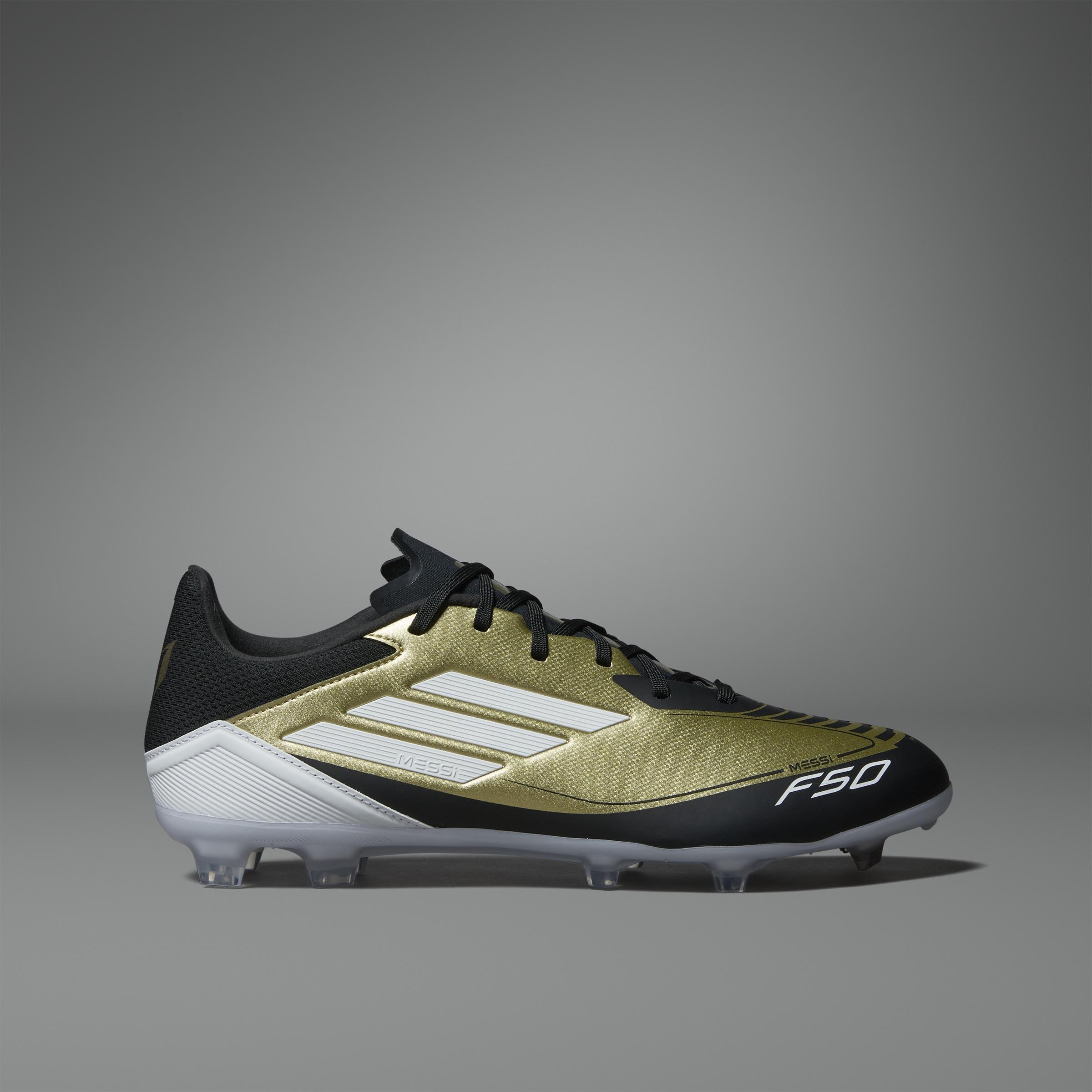 Unisex Messi F50 League Firm/Multi-Ground Boots, Gold, A701_ONE, large image number 11