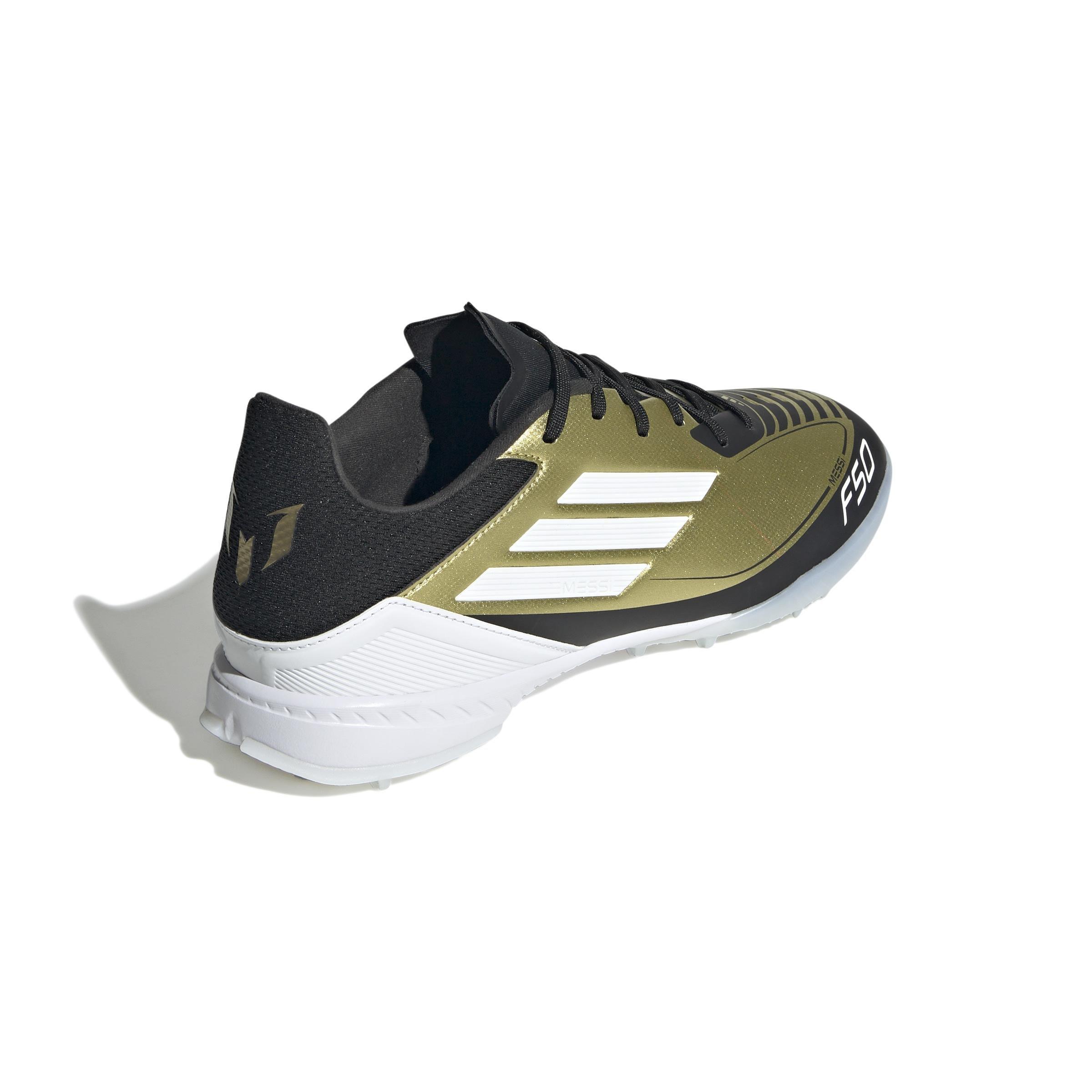 Unisex F50 League Messi Turf Boots, Gold, A701_ONE, large image number 2