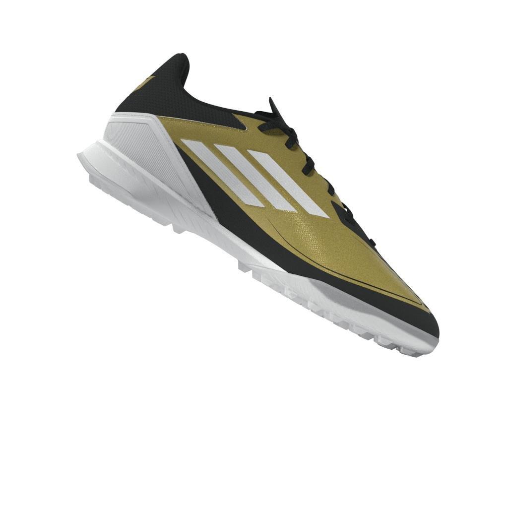 Unisex F50 League Messi Turf Boots, Gold, A701_ONE, large image number 8