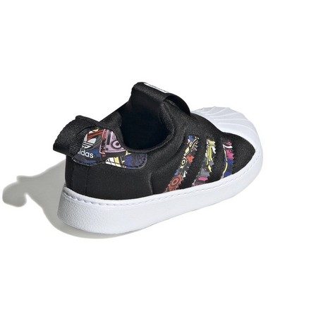 Unisex Kids Superstar 360 Shoes, Black, A701_ONE, large image number 1