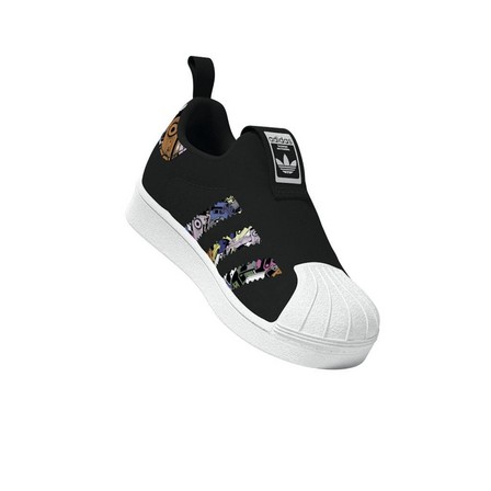 Unisex Kids Superstar 360 Shoes, Black, A701_ONE, large image number 4