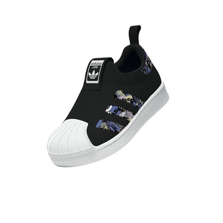 Unisex Kids Superstar 360 Shoes, Black, A701_ONE, large image number 8