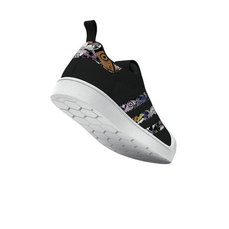 Unisex Kids Superstar 360 Shoes, Black, A701_ONE, large image number 12