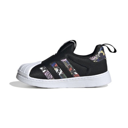 Unisex Kids Superstar 360 Shoes, Black, A701_ONE, large image number 14
