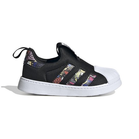 Unisex Kids Superstar 360 Shoes, Black, A701_ONE, large image number 16