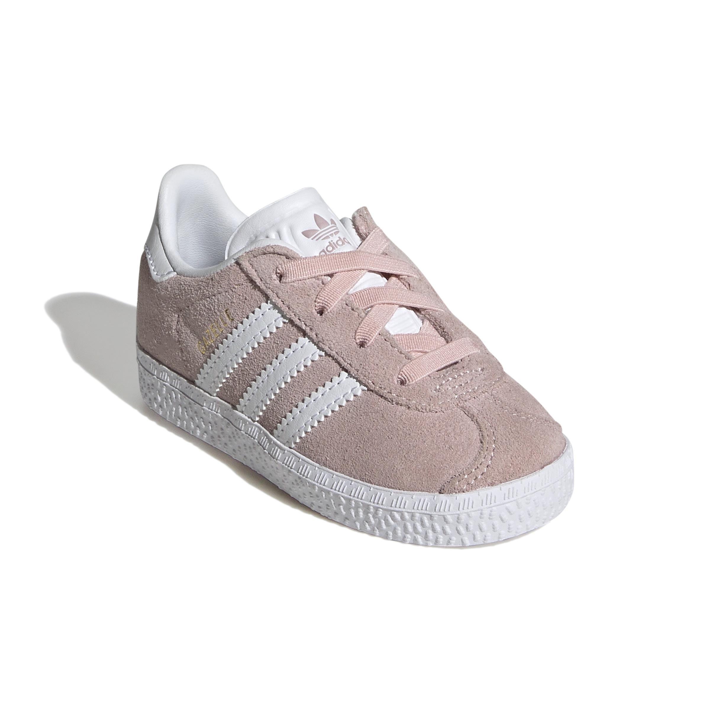 Kids Unisex Gazelle Comfort Closure Elastic Laces Shoes, Pink, A701_ONE, large image number 1