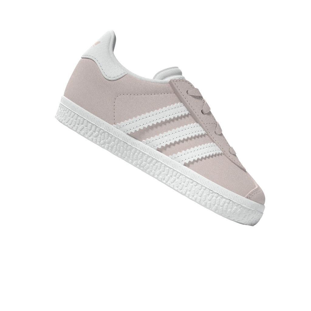 Kids Unisex Gazelle Comfort Closure Elastic Laces Shoes, Pink, A701_ONE, large image number 10