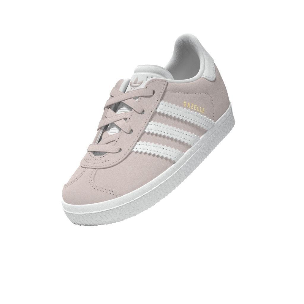 Kids Unisex Gazelle Comfort Closure Elastic Laces Shoes, Pink, A701_ONE, large image number 13