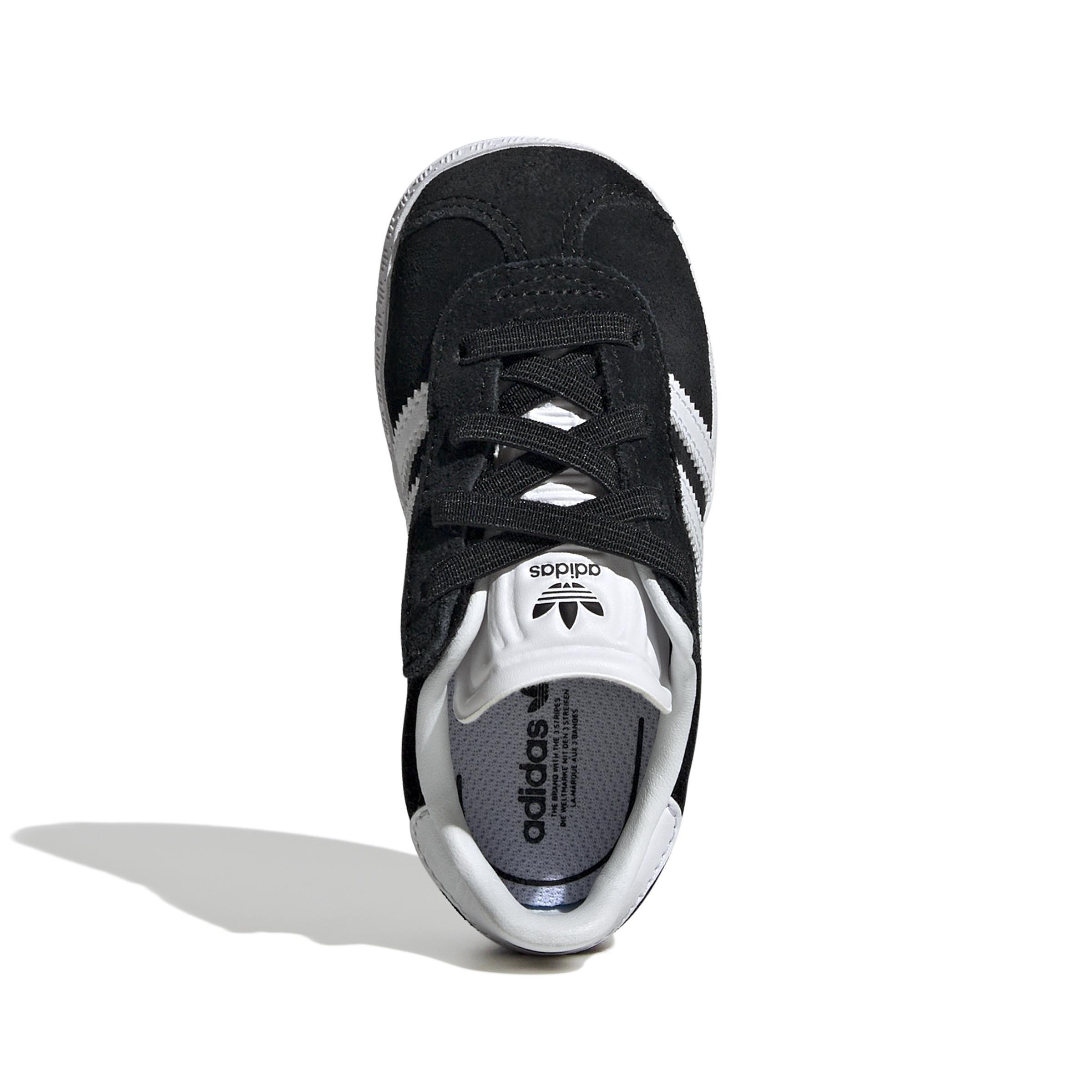 Unisex Kids Gazelle Comfort Closure Elastic Laces Shoes, Black, A701_ONE, large image number 1