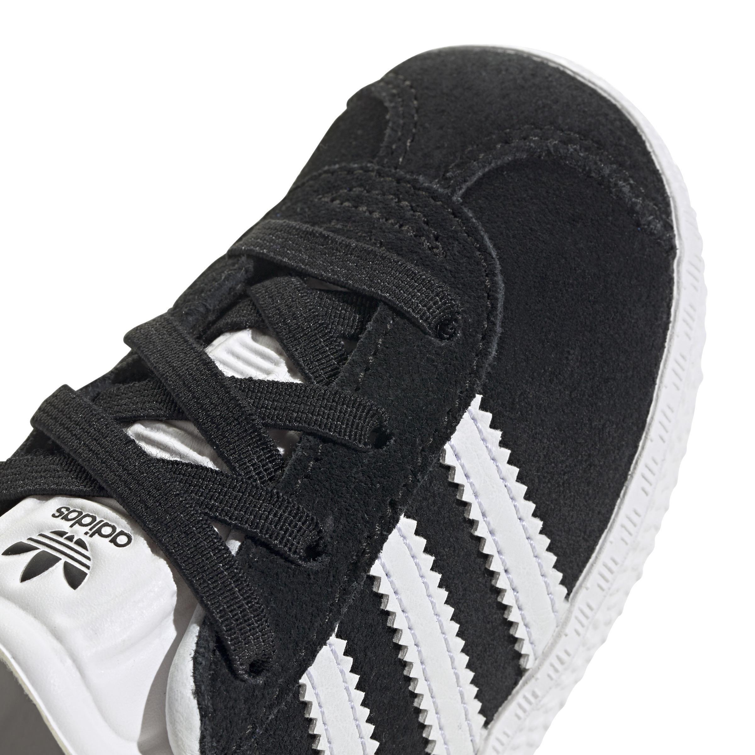 Unisex Kids Gazelle Comfort Closure Elastic Laces Shoes, Black, A701_ONE, large image number 5