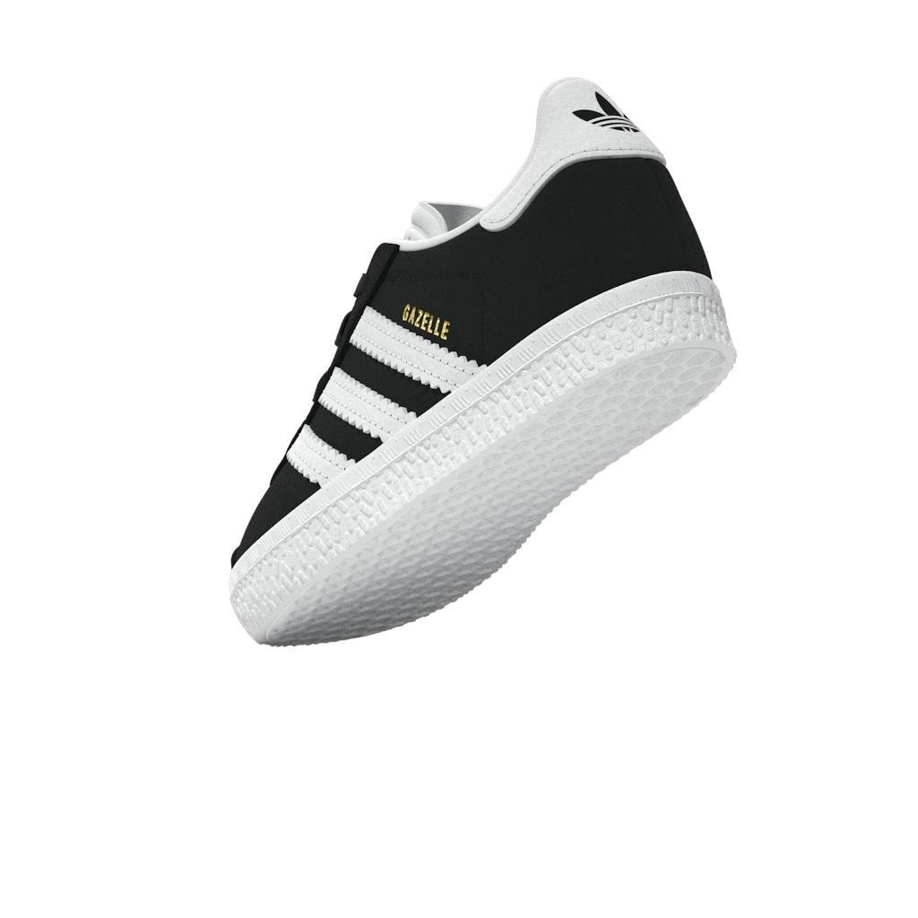 Unisex Kids Gazelle Comfort Closure Elastic Laces Shoes, Black, A701_ONE, large image number 8