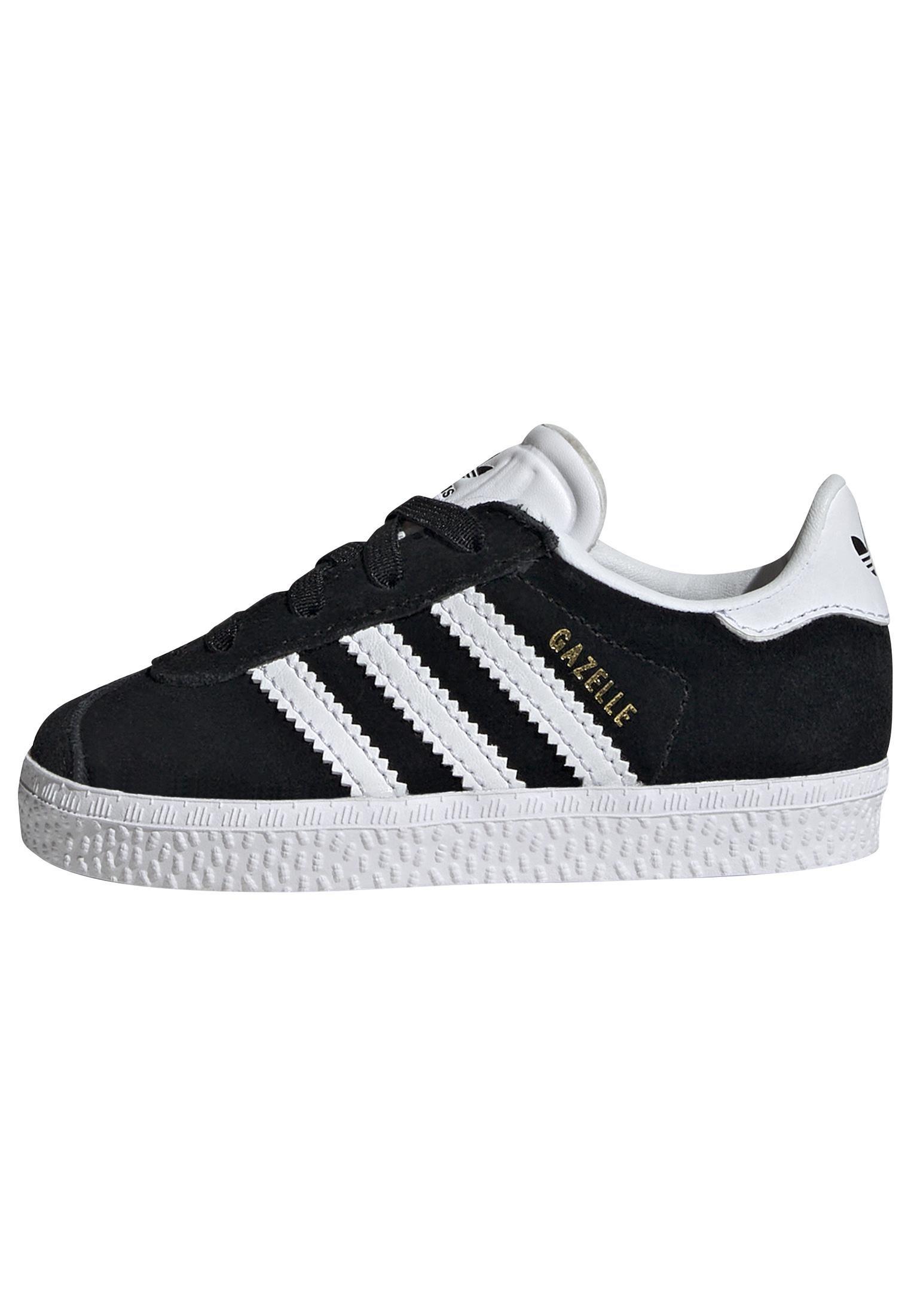 Unisex Gazelle Comfort Closure Elastic Laces Shoes, Black, A701_ONE, large image number 13