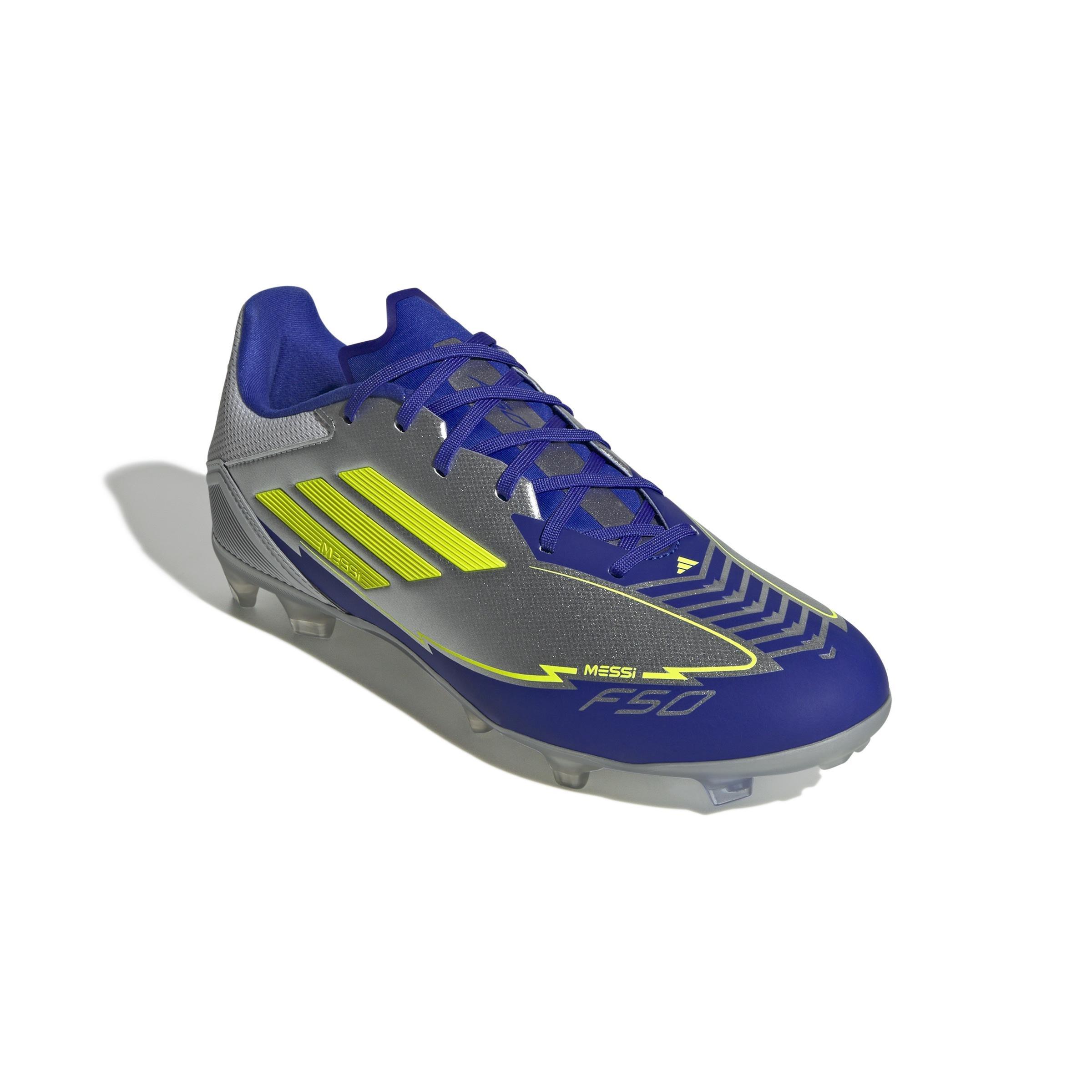 Unisex F50 League Messi Firm/Multi-Ground Boots, Grey, , large image number 2