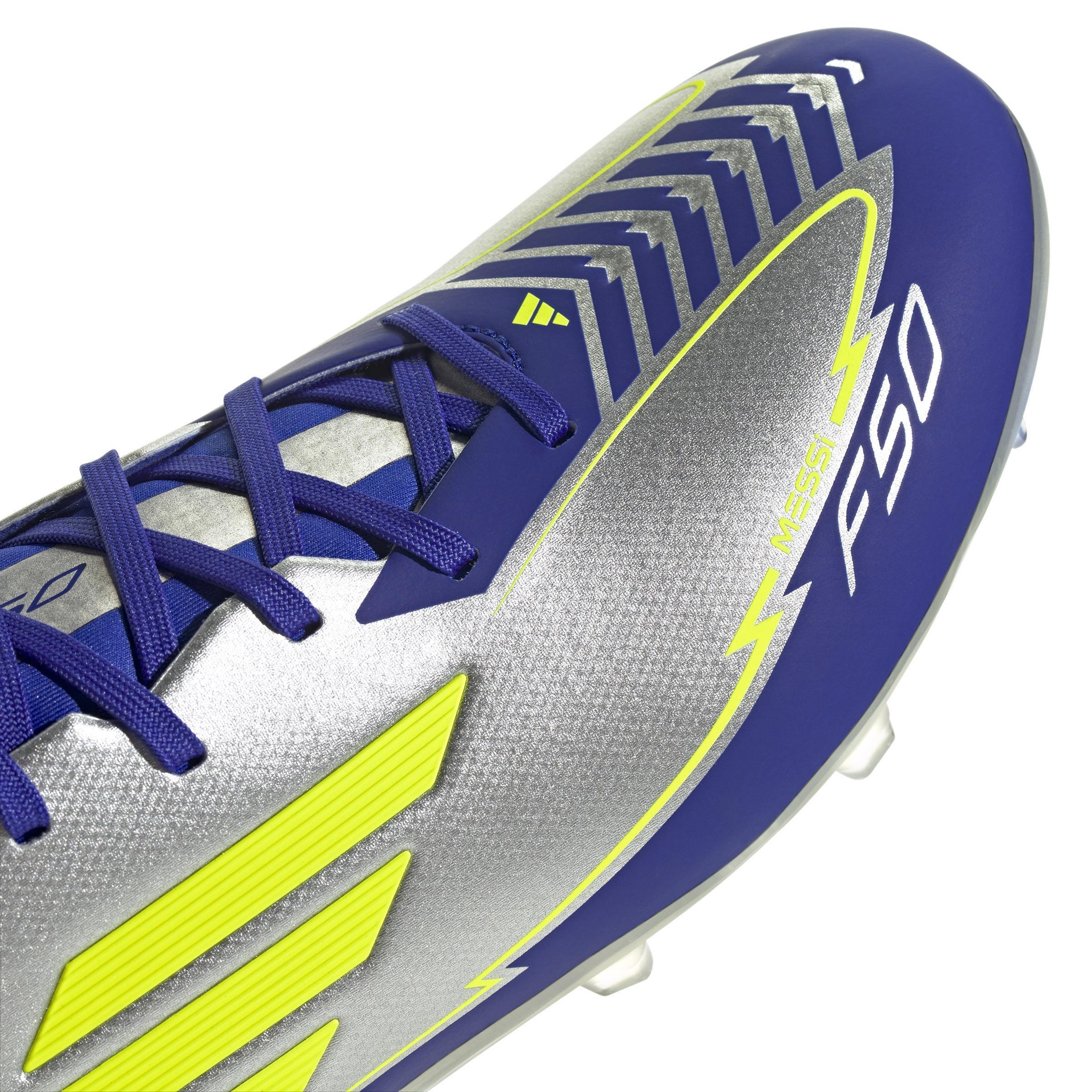 Unisex F50 League Messi Firm/Multi-Ground Boots, Grey, , large image number 4
