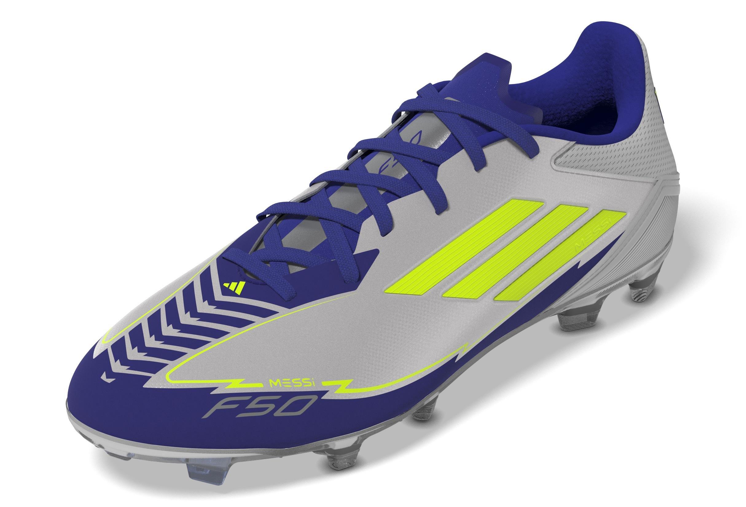Unisex F50 League Messi Firm/Multi-Ground Boots, Grey, , large image number 5