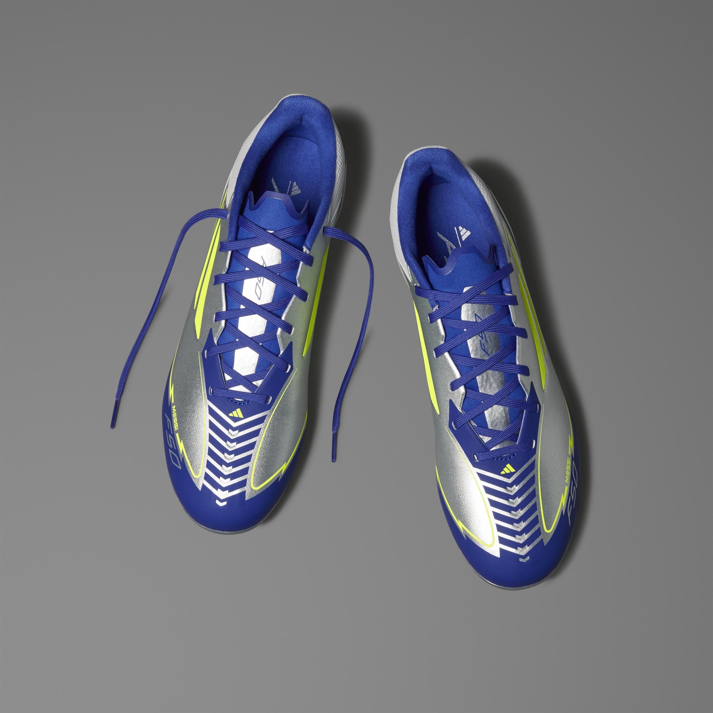 Unisex F50 League Messi Firm/Multi-Ground Boots, Grey, , large image number 10