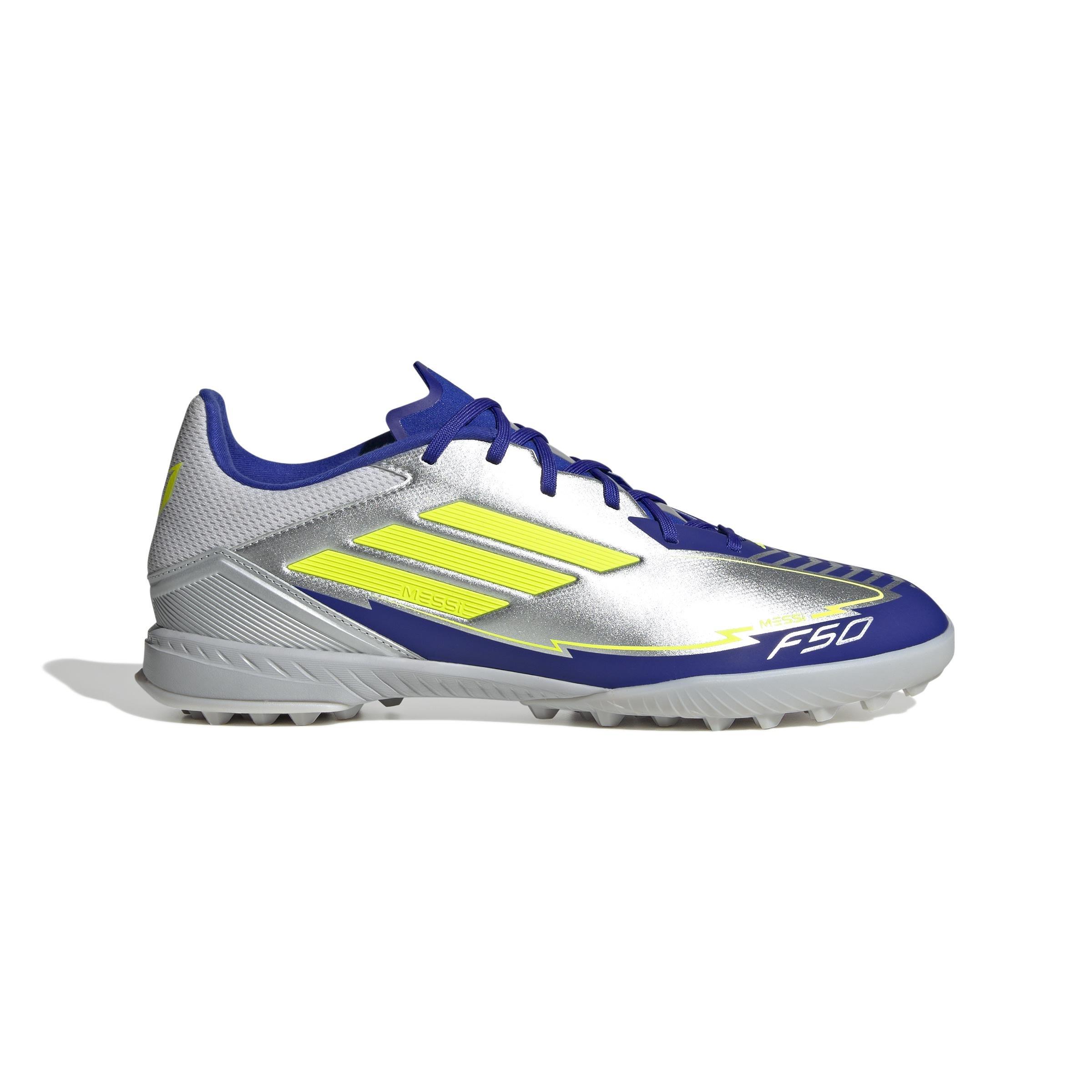 Unisex F50 League Messi Turf Boots, Grey, , large image number 0