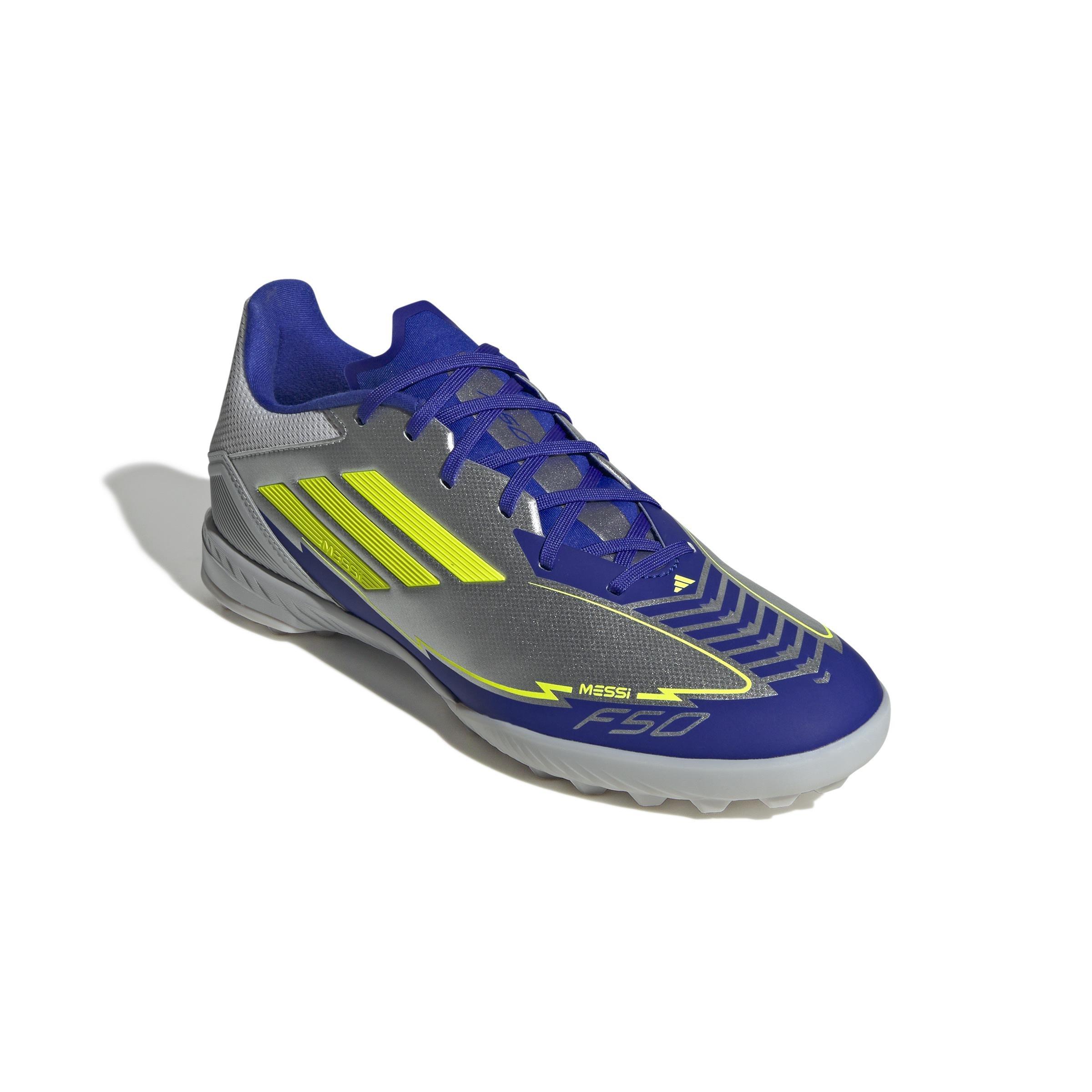 Unisex F50 League Messi Turf Boots, Grey, , large image number 2