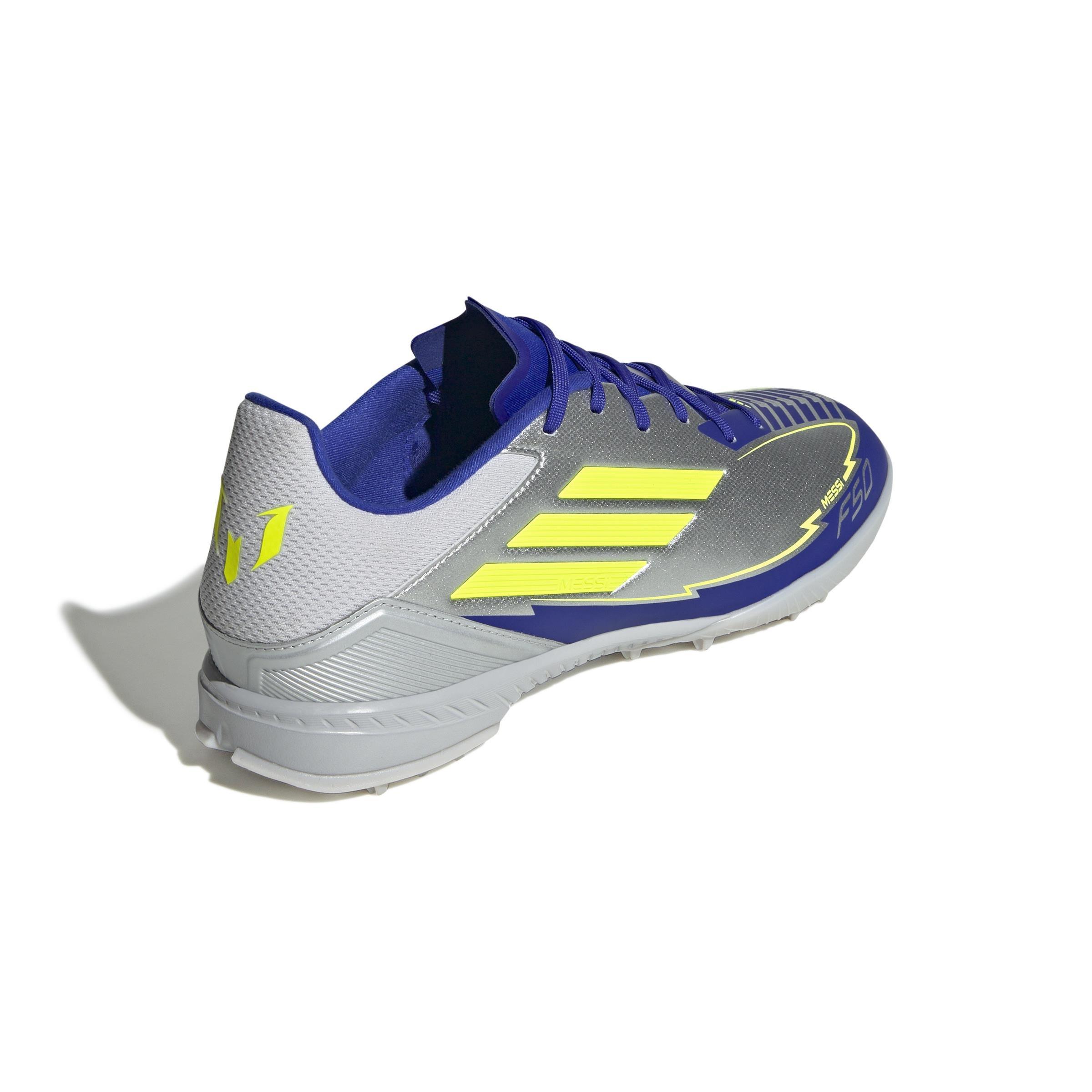 Unisex F50 League Messi Turf Boots, Grey, , large image number 3