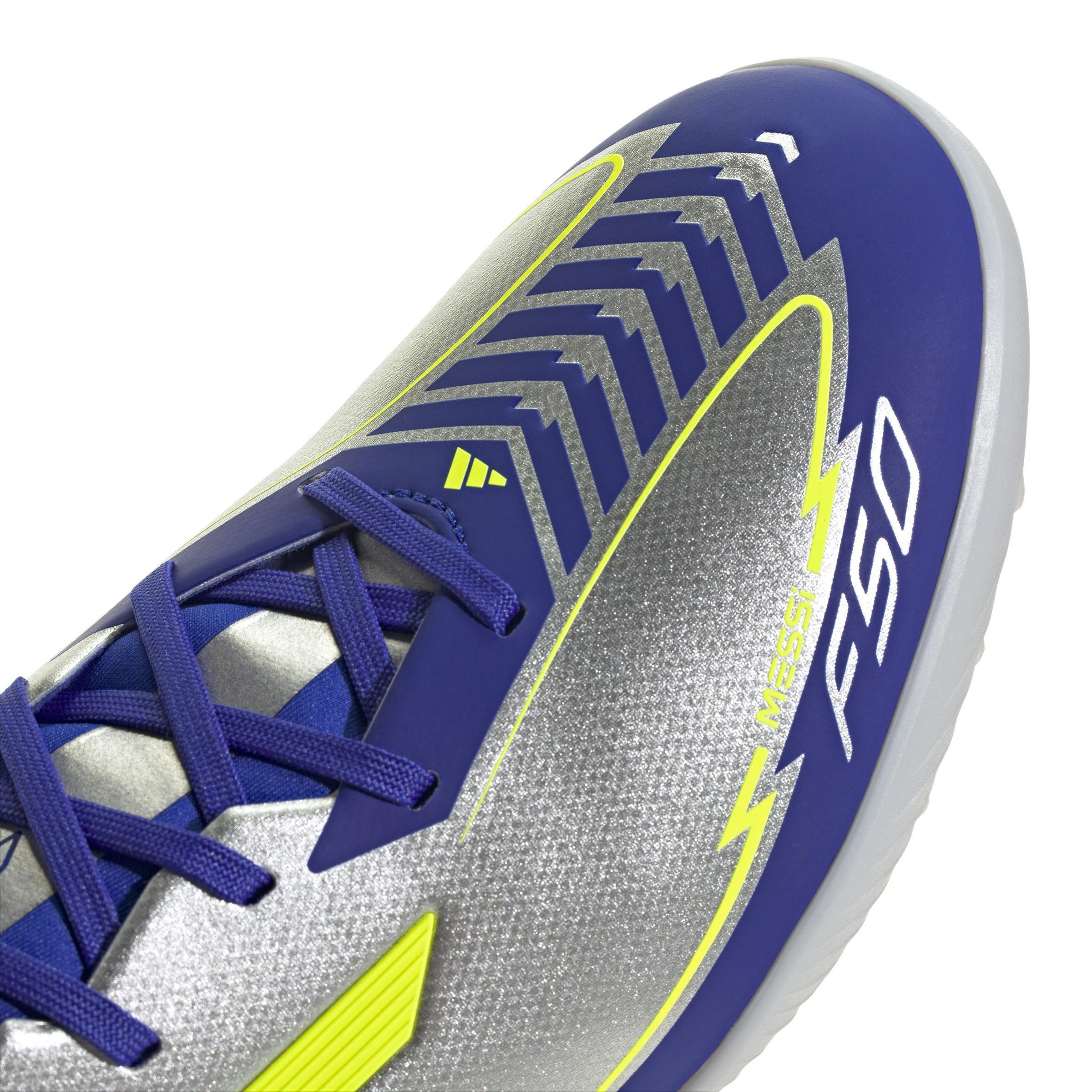 Unisex F50 League Messi Turf Boots, Grey, , large image number 4