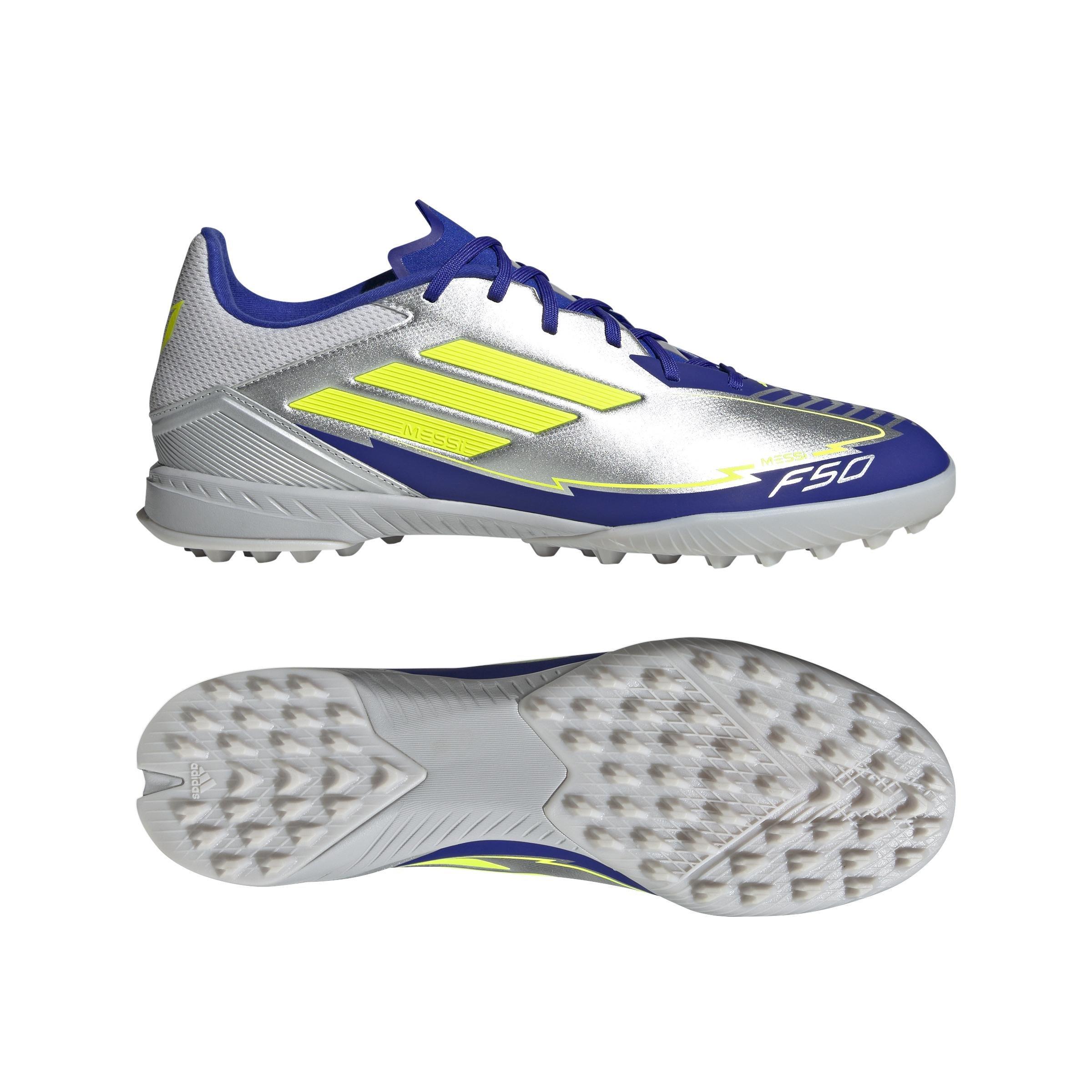 Unisex F50 League Messi Turf Boots, Grey, , large image number 6
