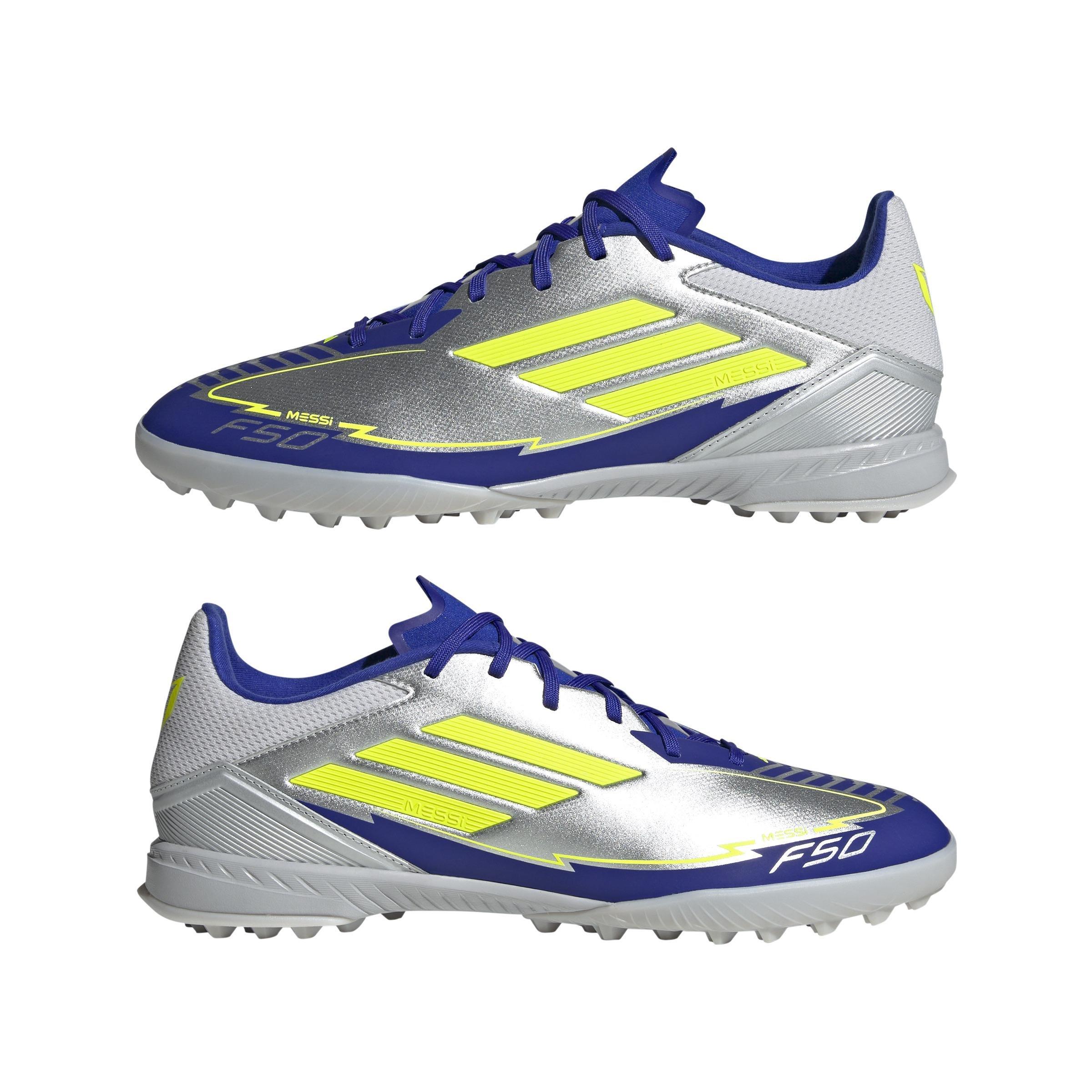 Unisex F50 League Messi Turf Boots, Grey, , large image number 8