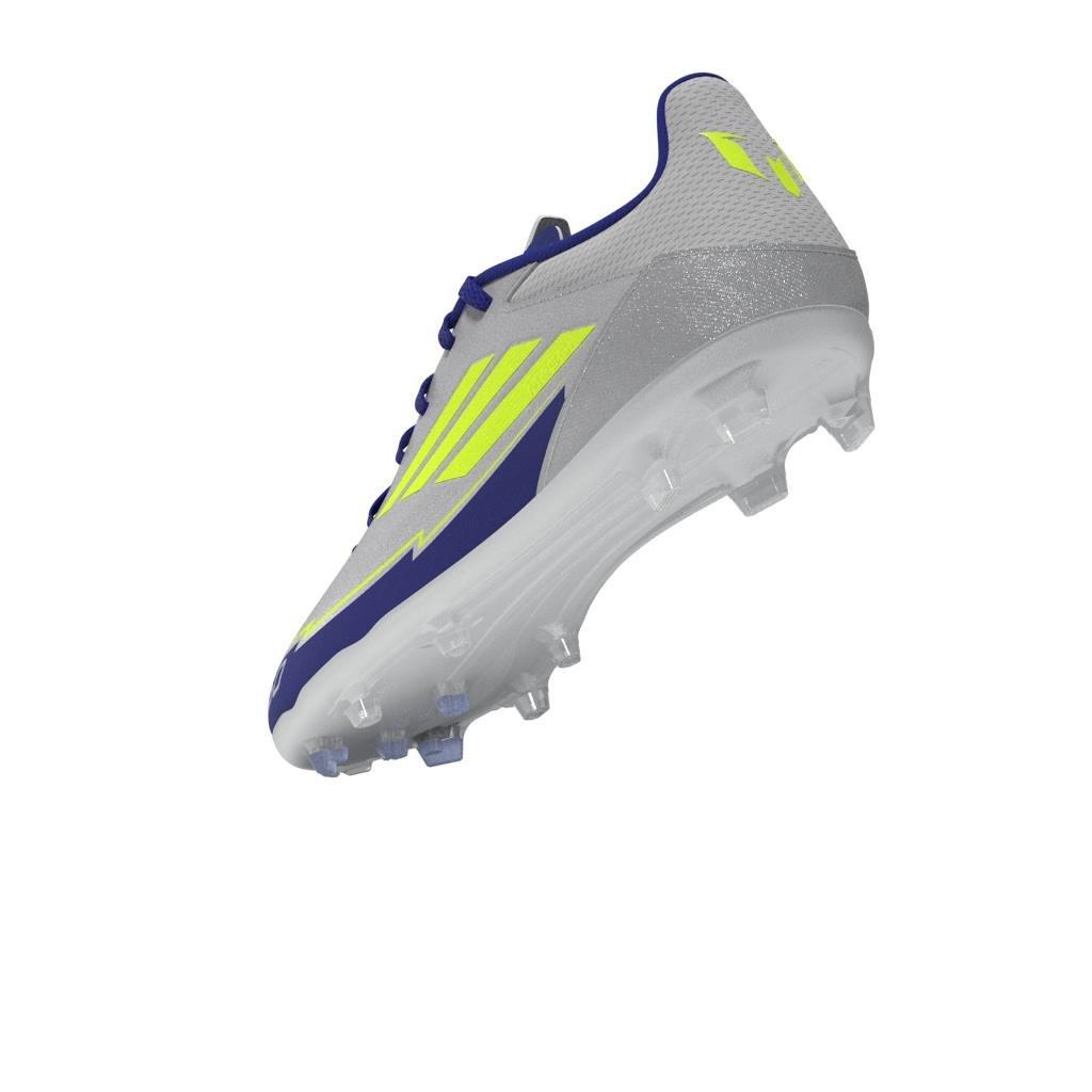 Unisex Kids F50 League Messi Firm/Multi-Ground Boots, Grey, , large image number 10