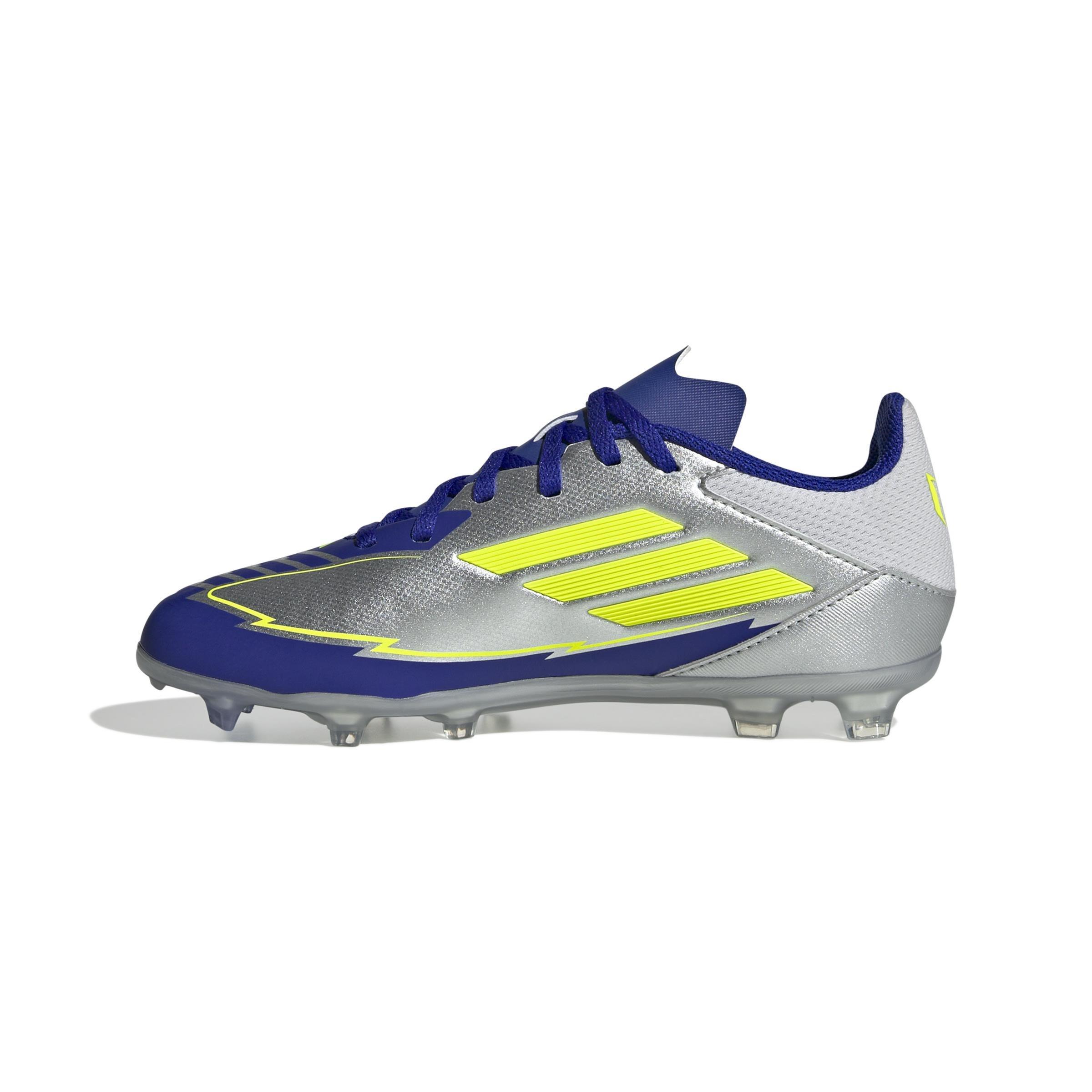 Unisex Kids F50 League Messi Firm/Multi-Ground Boots, Grey, , large image number 11