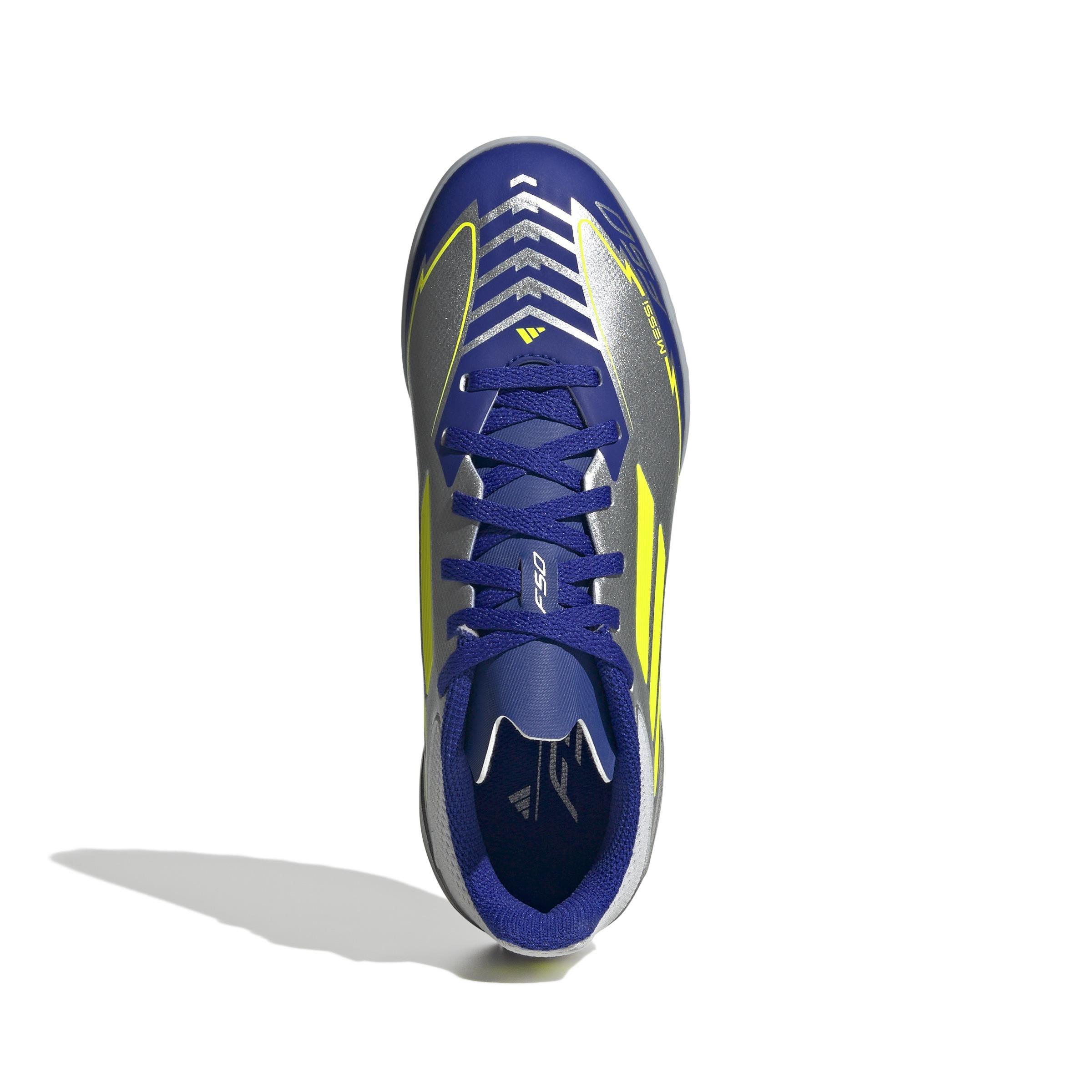 Unisex Kids F50 League Messi Turf Boots, Grey, , large image number 1