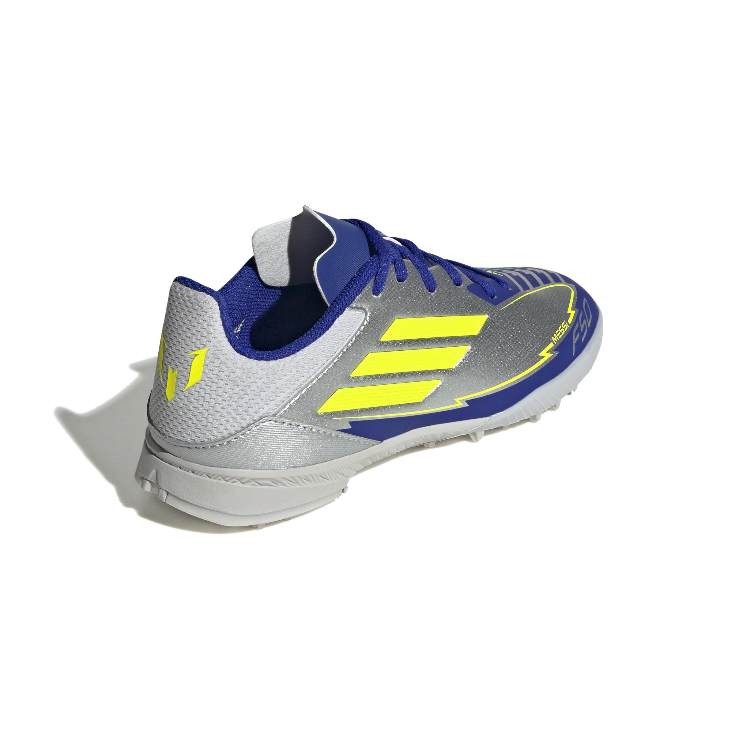 Unisex Kids F50 League Messi Turf Boots, Grey, , large image number 3