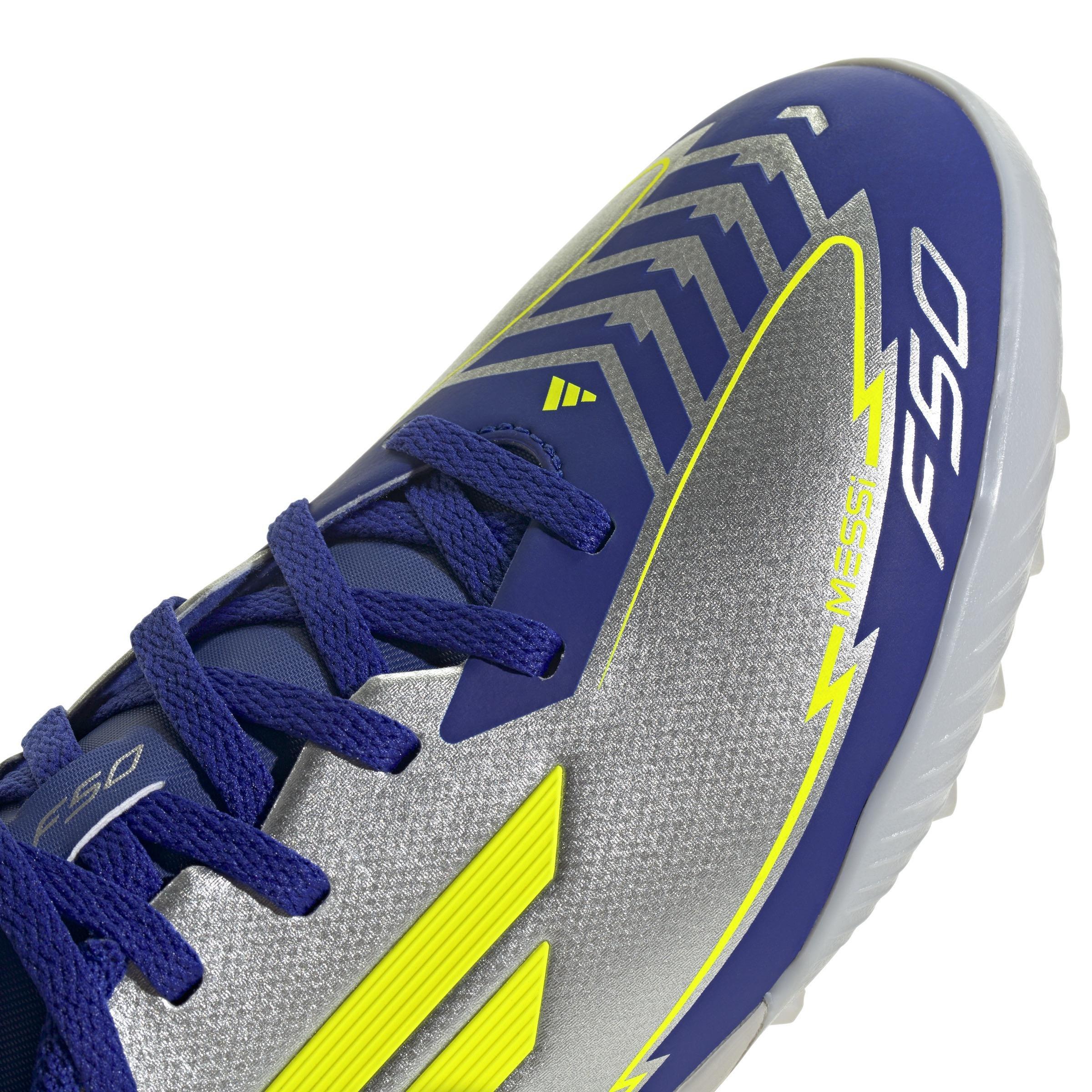 Unisex Kids F50 League Messi Turf Boots, Grey, , large image number 5