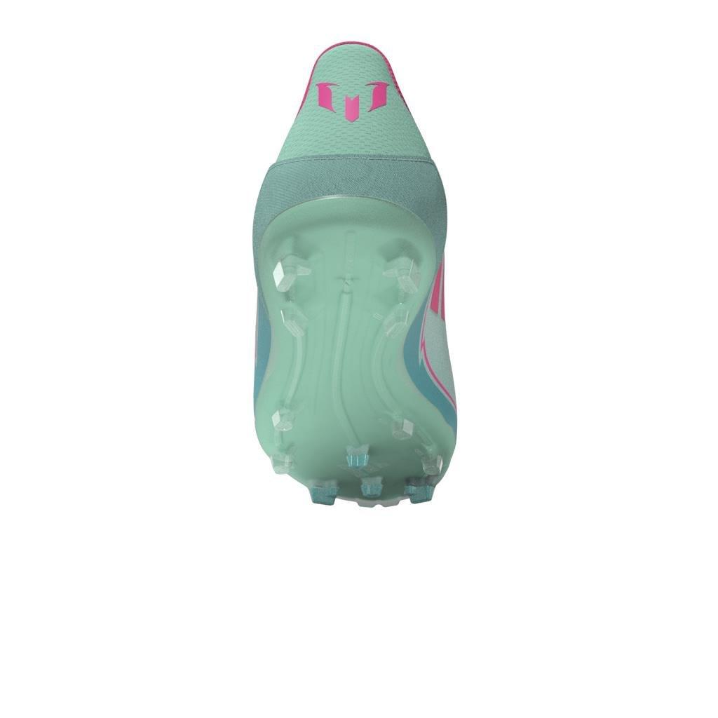 Unisex Kids F50 League Messi Firm/Multi-Ground Boots, Turquoise, A701_ONE, large image number 8