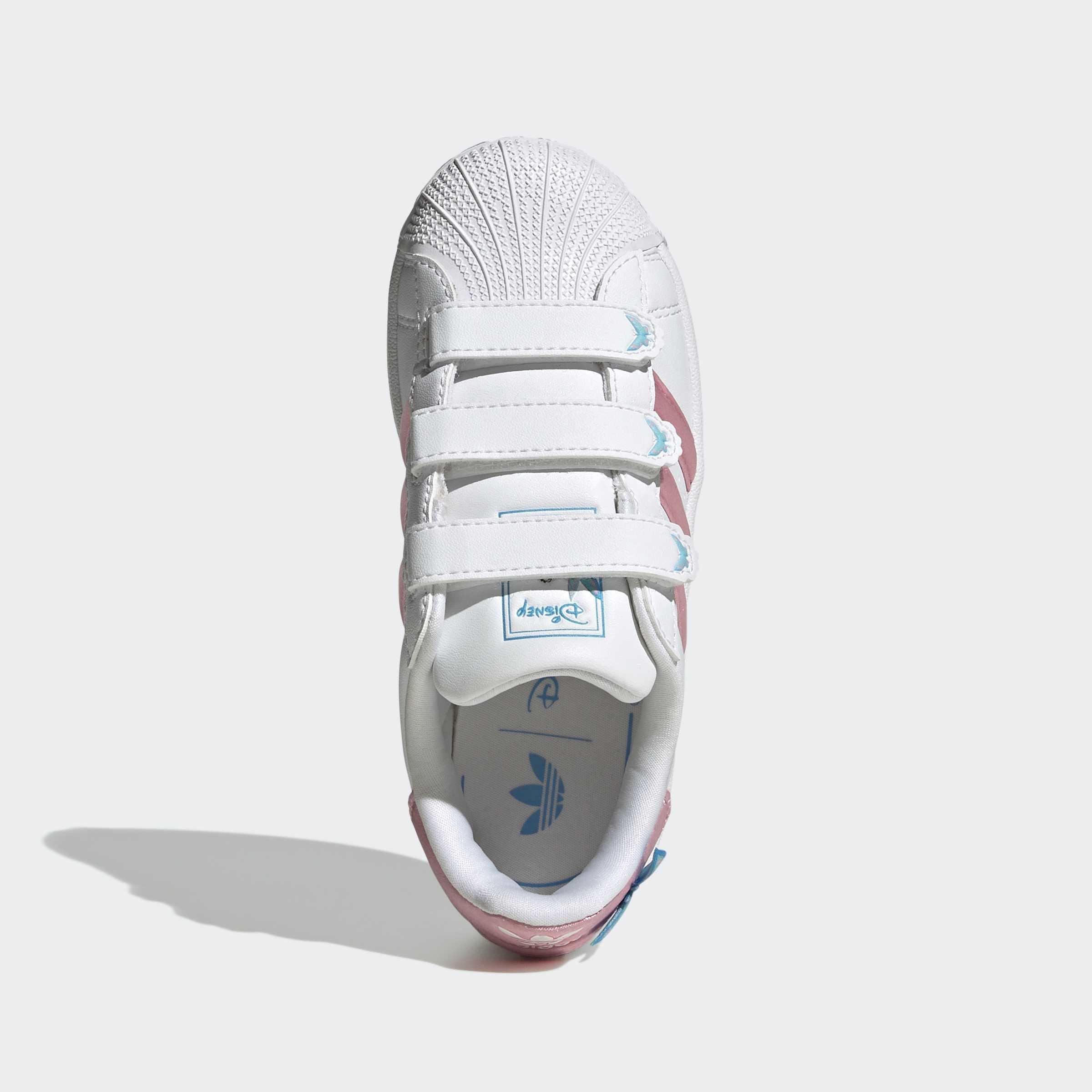 Kids Unisex Adidas Disney Superstar II Comfort Closure Shoes, White, A701_ONE, large image number 1