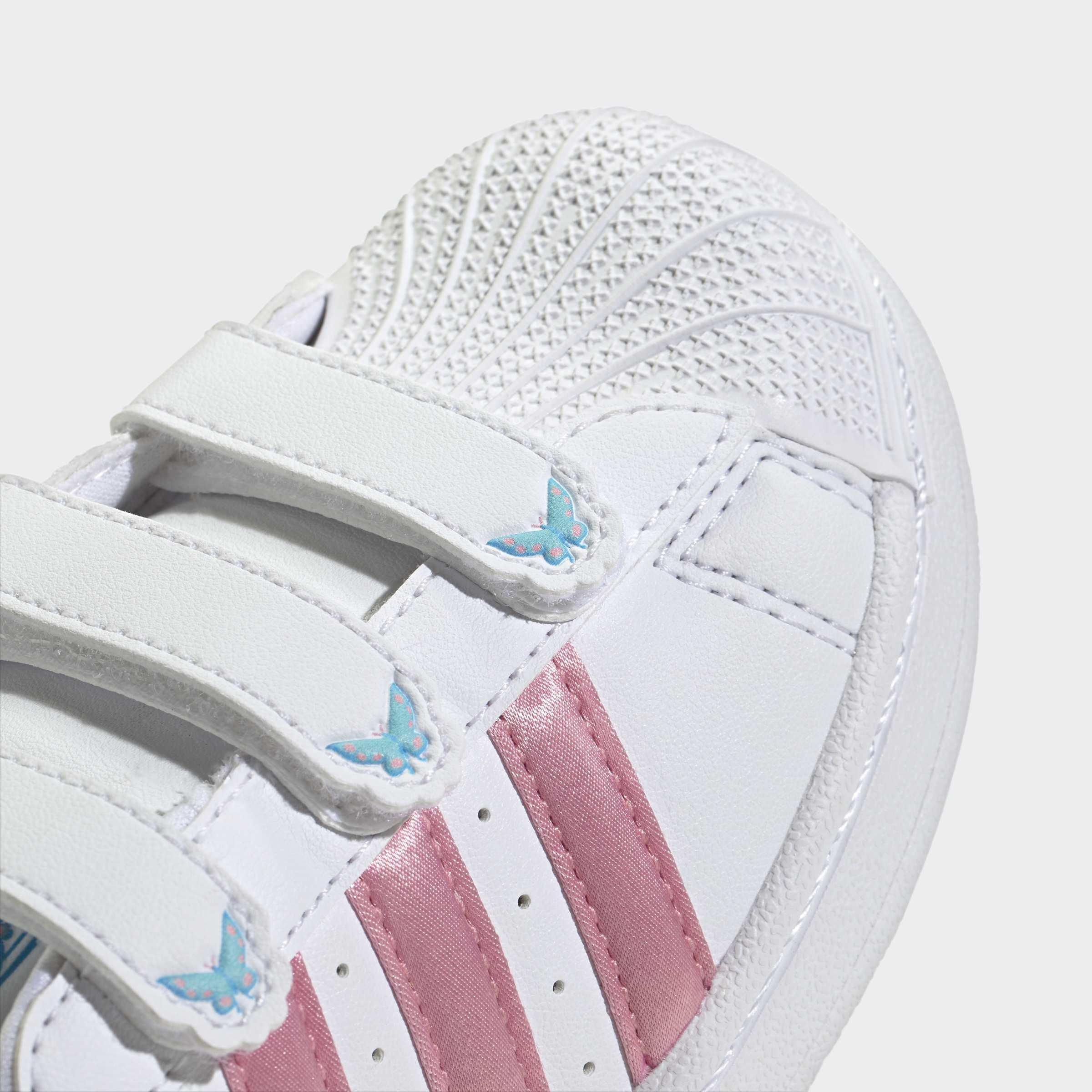 Kids Unisex Adidas Disney Superstar II Comfort Closure Shoes, White, A701_ONE, large image number 5